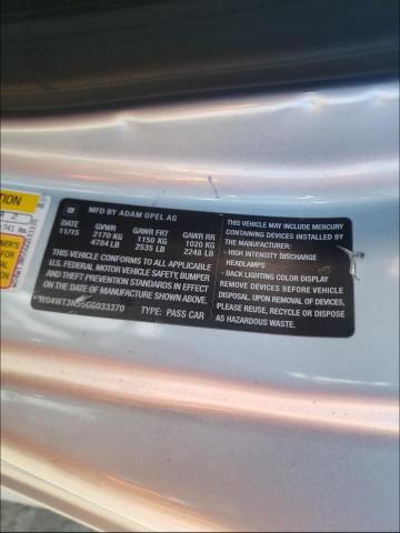 2016 BUICK CASCADA PR W04WT3N55GG033370