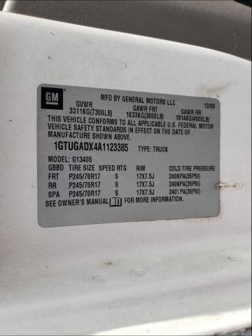 2010 GMC SAVANA G15 1GTUGADX4A1123385