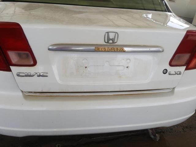 VIN: JHMES863X1S404508 Auction: COPART UAE Lot: 52829401 Location: DUBAI INDUSTRIAL CITY - DUBAI VIN: JHMES863X1S404508 HONDA CIVIC 2001 WHITE Photo 12