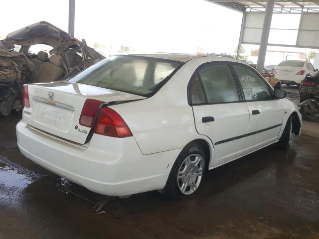 VIN: JHMES863X1S404508 Auction: COPART UAE Lot: 52829401 Location: DUBAI INDUSTRIAL CITY - DUBAI VIN: JHMES863X1S404508 HONDA CIVIC 2001 WHITE Photo 4
