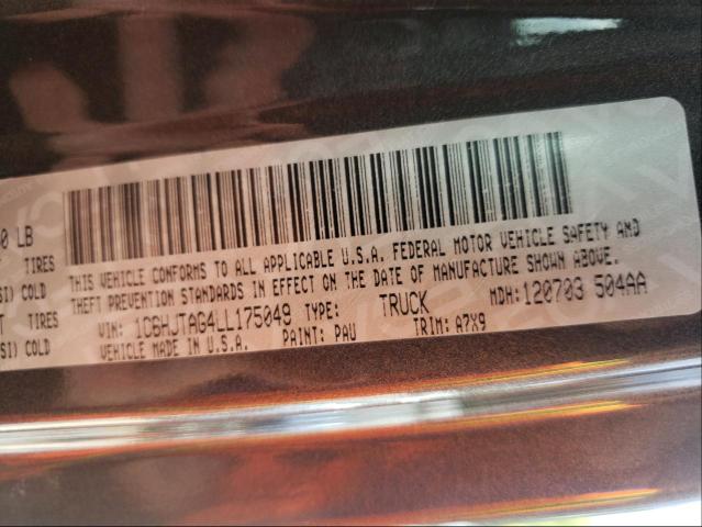 2020 JEEP GLADIATOR 1C6HJTAG4LL175049