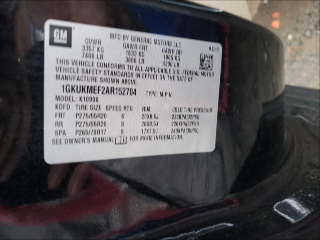 2010 GMC YUKON XL 1GKUKMEF2AR152704
