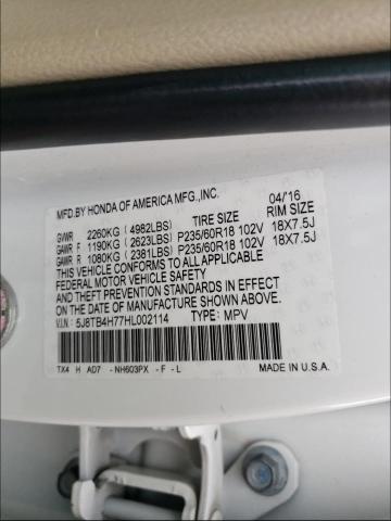 2017 ACURA RDX ADVANC 5J8TB4H77HL002114