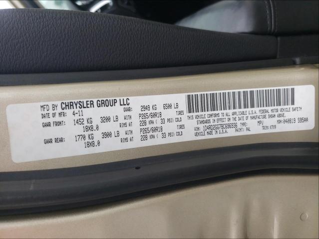 2011 DODGE DURANGO EX 1D4RD2GG7BC696936