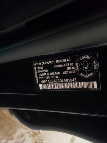 2013 PORSCHE CAYENNE TU WP1AC2A23DLA91646