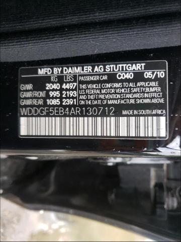 2010 MERCEDES-BENZ C-CLASS WDDGF5EB4AR130712