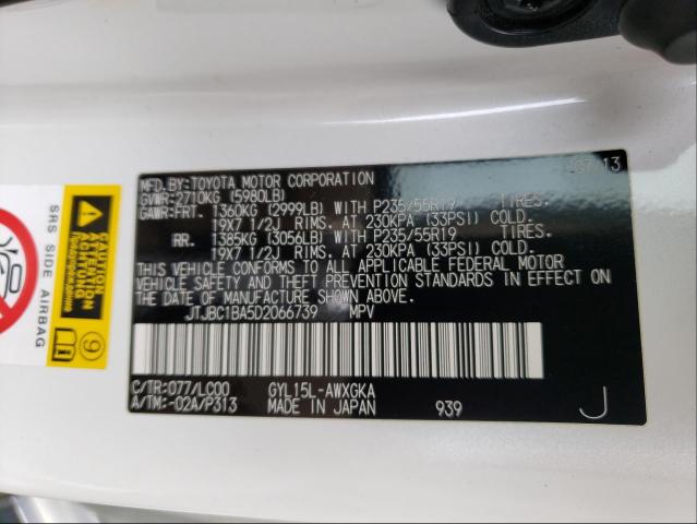 2013 LEXUS RX 450 JTJBC1BA5D2066739