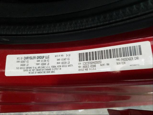 2010 CHRYSLER SEBRING LI 1C3CC5FB2AN226253