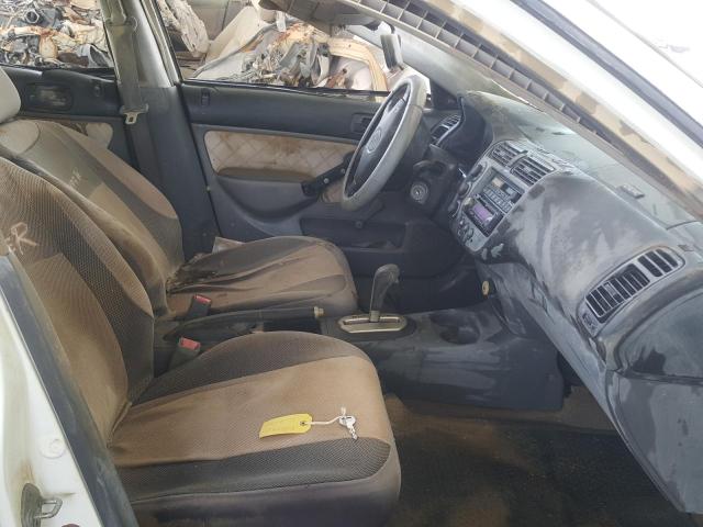 VIN: JHMES863X1S404508 Auction: COPART UAE Lot: 52829401 Location: DUBAI INDUSTRIAL CITY - DUBAI VIN: JHMES863X1S404508 HONDA CIVIC 2001 WHITE Photo 5