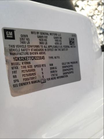 2012 GMC YUKON XL K - 1GKS2KE77CR223645