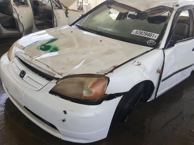 VIN: JHMES863X1S404508 Auction: COPART UAE Lot: 52829401 Location: DUBAI INDUSTRIAL CITY - DUBAI VIN: JHMES863X1S404508 HONDA CIVIC 2001 WHITE Photo 9