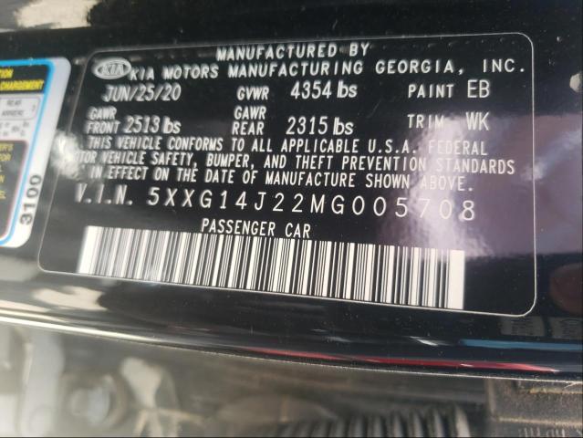 2021 KIA K5 LXS 5XXG14J22MG005708