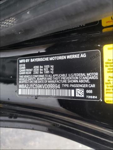 2019 BMW 230I WBA2J1C59KVD09894