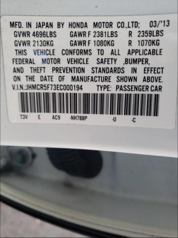 2014 HONDA ACCORD PLU JHMCR5F73EC000194