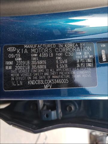 2019 KIA NIRO FE KNDCB3LC0K5346005