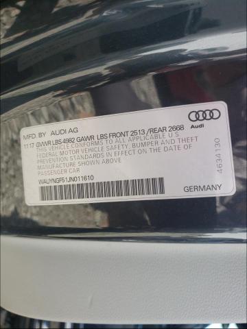 2018 AUDI A5 WAUYNGF51JN011610