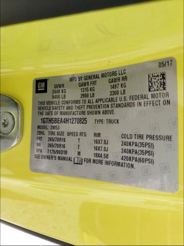 2017 GMC CANYON 1GTH5BEA4H1270825