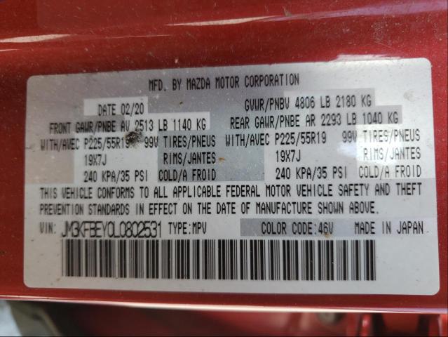 2020 MAZDA CX-5 SIGNA JM3KFBEY0L0802531