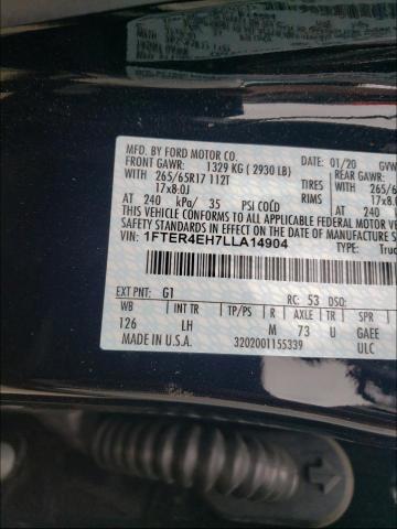 2020 FORD RANGER XL 1FTER4EH7LLA14904