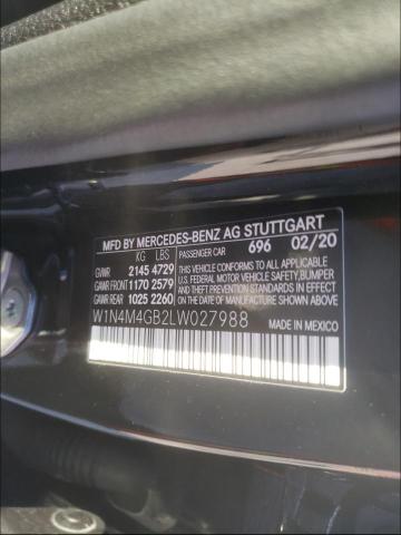 2020 MERCEDES-BENZ GLB 250 W1N4M4GB2LW027988
