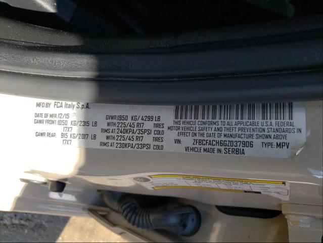 2016 FIAT 500L LOUNG ZFBCFACH6GZ037906