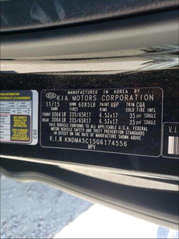 2016 KIA SEDONA L KNDMA5C15G6174556