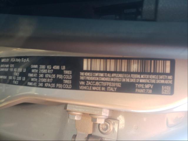 2015 JEEP RENEGADE T ZACCJBCT6FPB39192