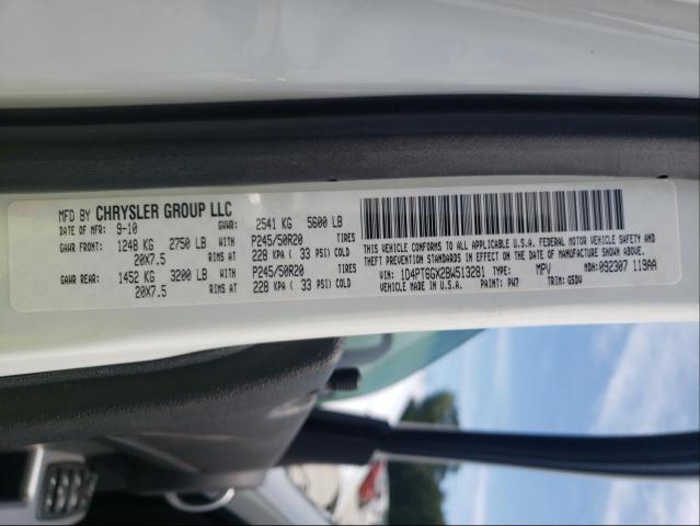 2011 DODGE NITRO DETO 1D4PT6GX2BW513281