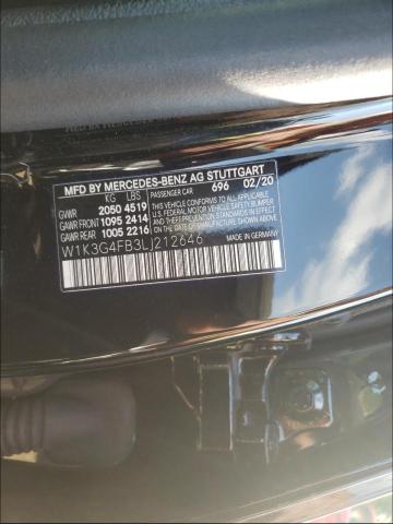 2020 MERCEDES-BENZ A 220 4MAT W1K3G4FB3LJ212646