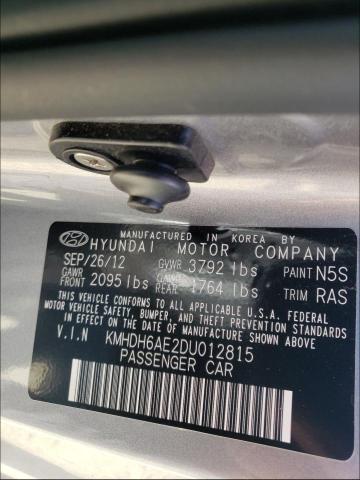 2013 HYUNDAI ELANTRA CO KMHDH6AE2DU012815