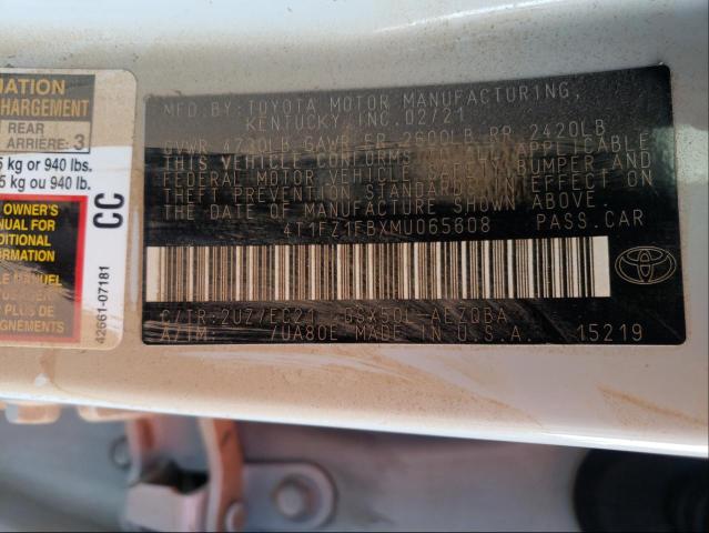 2021 TOYOTA AVALON TRD 4T1FZ1FBXMU065608