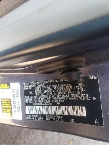 2010 TOYOTA SIENNA CE 5TDKK4CC6AS323791