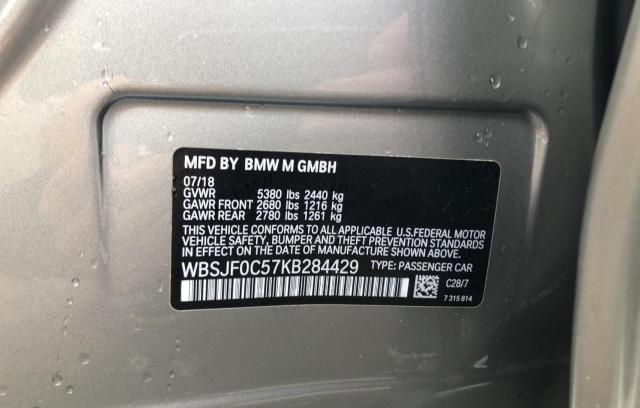 2019 BMW M5 WBSJF0C57KB284429