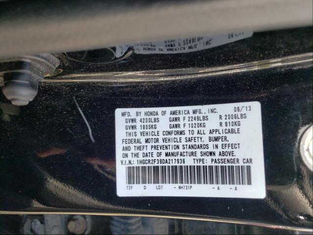 1HGCR2F39DA217936 Honda Accord Lx 2013. Фото: 9