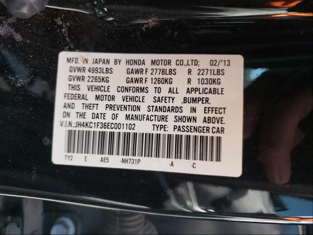 2014 ACURA RLX JH4KC1F36EC001102