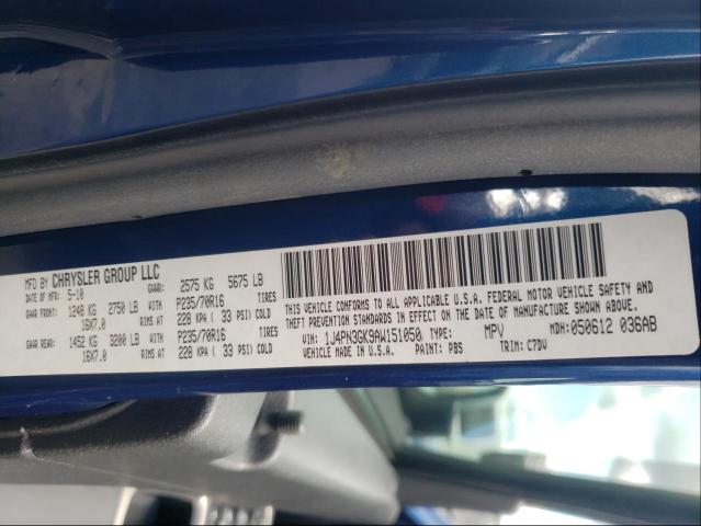2010 JEEP LIBERTY RE 1J4PN3GK9AW151050