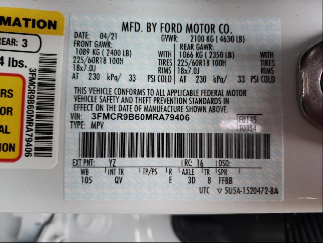 2021 FORD BRONCO SPO 3FMCR9B60MRA79406