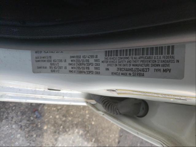 2018 FIAT 500L POP ZFBCFAAH0JZ041637