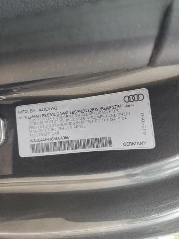 2016 AUDI S5 PREMIUM WAUC4AFH1GN004055