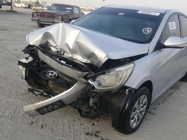 VIN: KMHCT41D6FU828810 Auction: COPART UAE Lot: 56930111 Location: DUBAI INDUSTRIAL CITY - DUBAI VIN: KMHCT41D6FU828810 HYUNDAI ACCENT 2015 SILVER Photo 9