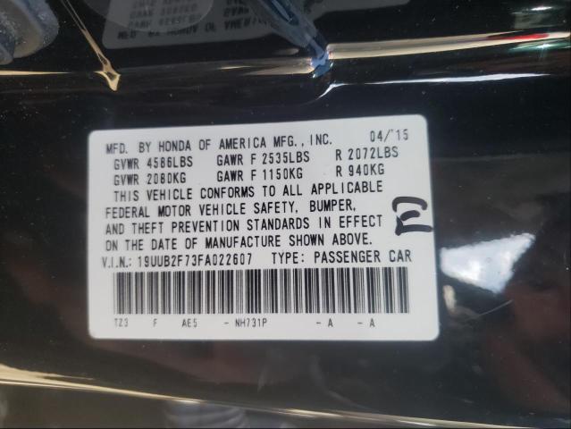 2015 ACURA TLX ADVANC 19UUB2F73FA022607