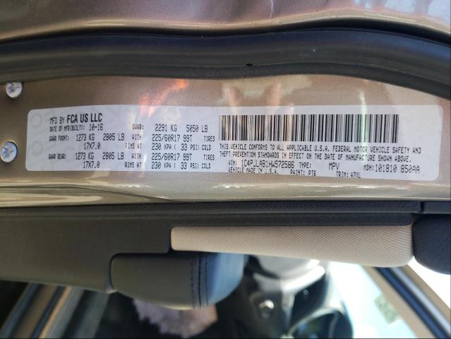 2017 JEEP CHEROKEE 1C4PJLAB1HW572586