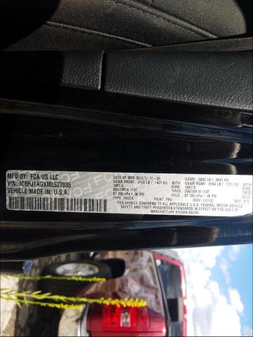 2021 JEEP GLADIATOR 1C6HJTAGXML527035