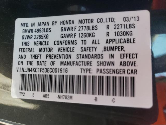 2014 ACURA RLX TECH JH4KC1F53EC001916