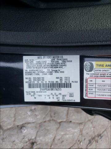 2011 FORD FUSION SEL 3FAHP0JA1BR176215