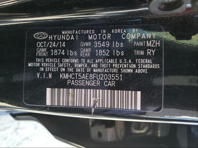 2015 HYUNDAI ACCENT GS KMHCT5AE8FU203551