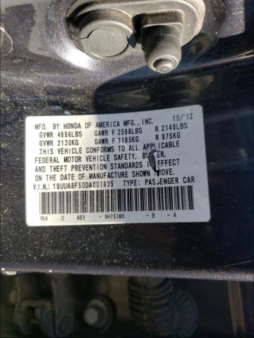 2013 ACURA TL TECH 19UUA8F50DA001635