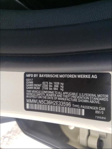2017 MINI COOPER CLU WMWLN5C36H2E33596