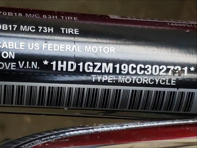 2012 HARLEY-DAVIDSON FLD SWITCH 1HD1GZM19CC302721