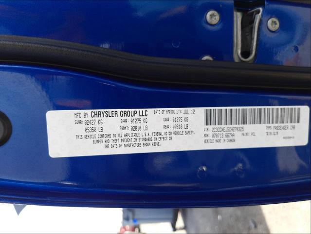 2012 DODGE CHARGER SR 2C3CDXEJ5CH270325